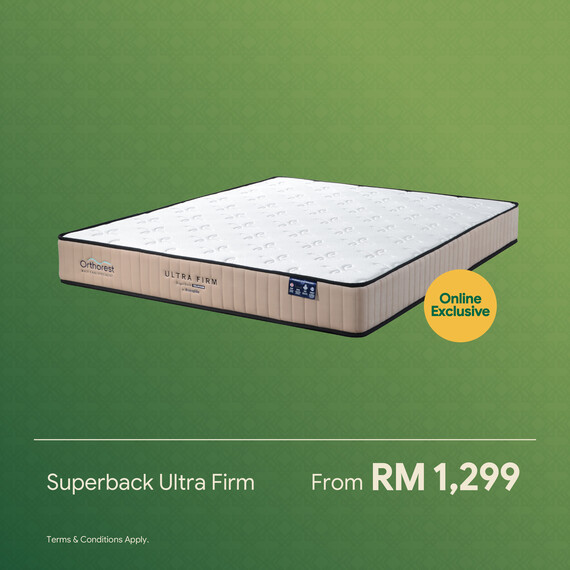 [Online Exclusive] Orthorest SuperBack Ultra Firm Mattress